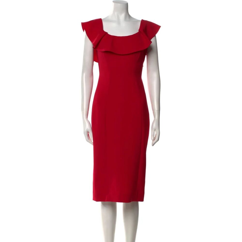 Carolina Herrera Sheath Dress Sz 2 - Picture 7 of 10